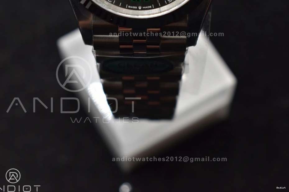 VR3235 Markers Green Dial on 1:1 Roman Edition Bracelet Steel 36 904L Jubilee Clean Gray Best DateJust 126234 0409